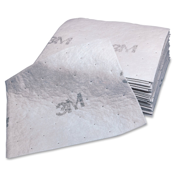 37 gal Vol Absorbed per Pkg, 20-1/2 in x 15-1/2 in, Gray, Polyester; Pol, 100 PK
